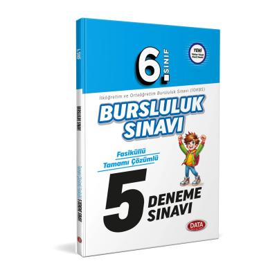 Data Yayınları 6. Sınıf Bursluluk Sınavı Fasiküllü Tamamı Çözümlü 5 Deneme
