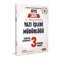 Data Yayınları 2025 Adalet Bakanlığı Yazı İşleri Müdürlüğü GYS Tamamı Çözümlü 3 Deneme Sınavı