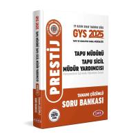 Data Yayınları 2025 Tapu Müdürü - Tapu Sicil Müdür Yardımcısı GYS PRESTİJ Tamamı Çözümlü Soru Bankası