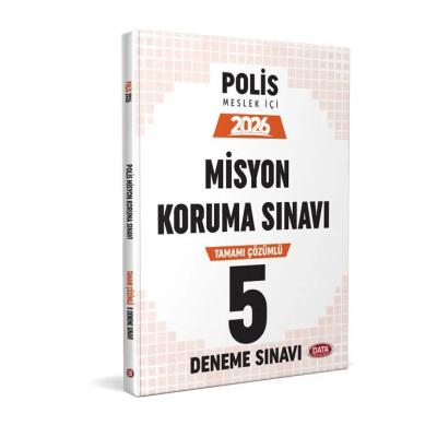 Data Yayınları 2026 Emniyet Genel Müdürlüğü Polis Misyon Koruma Sınavı Tamamı Çözümlü 5 Deneme Sınavı