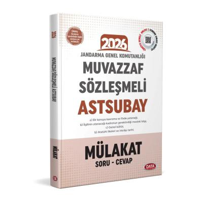 Data Yayınları 2026 Jandarma Genel Komutanlığı Muvazzaf/Sözleşmeli Astsubay Mülakat Sınavı Mülakat Soru - Cevap