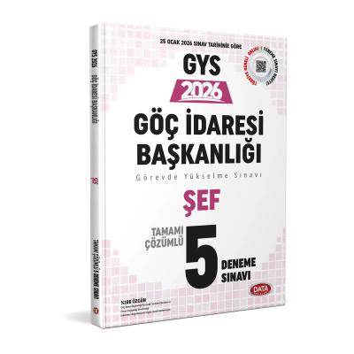 Data Yayınları 2026 Göç İdaresi Başkanlığı Şef GYS Tamamı Çözümlü 5 Deneme Sınavı