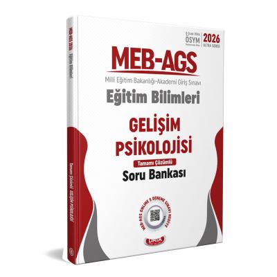 Data Yayınları 2026 MEB-AGS Eğitim Bilimleri Gelişim Psikolojisi Tamamı Çözümlü Soru Bankası