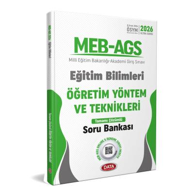 Data Yayınları 2026 MEB-AGS Eğitim Bilimleri Öğretim Yöntem ve Teknikleri Tamamı Çözümlü Soru Bankası