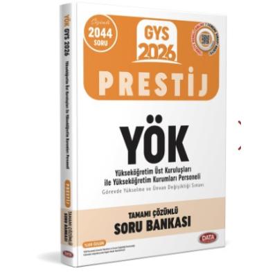 Data Yayınları 2026 YÖK Üst Kuruluşları ile YÖK Personeli GYS Prestij Soru Bankası - Karekod Çözümlü