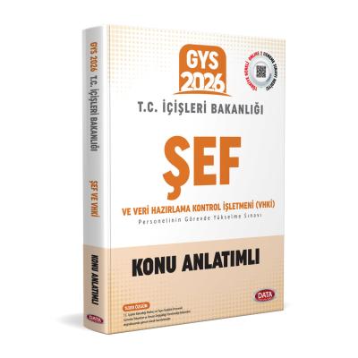 Data Yayınları 2026 T.C. İçişleri Bakanlığı Şef GYS Konu Anlatımlı