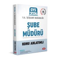 Data Yayınları 2026 T.C. İçişleri Bakanlığı Şube Müdürü GYS Konu Anlatımlı