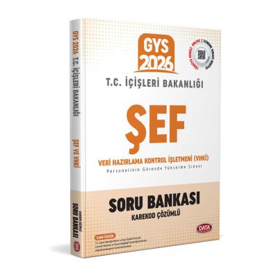 Data Yayınları 2026 T.C. İçişleri Bakanlığı VHKİ ve Şef GYS Soru Bankası - Karekod Çözümlü