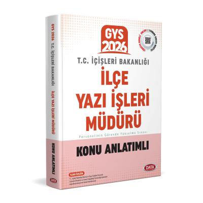 Data Yayınları 2026 T.C. İçişleri Bakanlığı İlçe Yazı İşleri Müdürü GYS Konu Anlatımlı