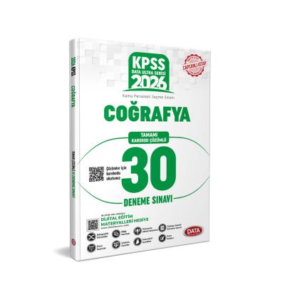 Data Yayınları 2026 KPSS Ultra Serisi Coğrafya 30 Deneme Sınavı