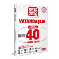 Data Yayınları 2026 KPSS Ultra Serisi Vatandaşlık Tamamı Çözümlü 40 Deneme Sınavı