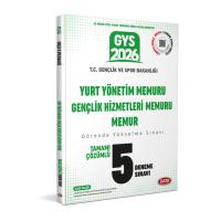 Data Yayınları 2026 Gençlik ve Spor Bakanlığı Yurt Yönetim Memuru Gençlik Hizmetleri Memuru Memur Tamamı Çözümlü 5 Deneme Sınavı
