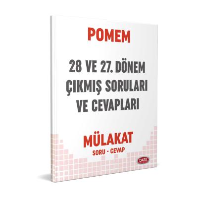Data Yayınları POMEM 27-28. Dönem Mülakat Çıkmış Sorular ve Cevapları