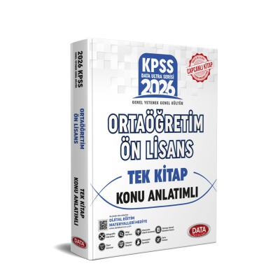Data Yayınları 2026 KPSS Genel Yetenek - Genel Kültür Ortaöğretim Ön Lisans Tek Kitap Konu Anlatımlı