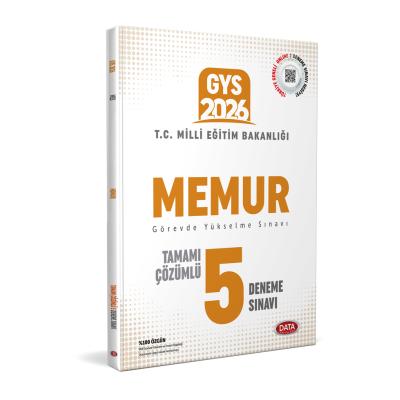 Data Yayınları 2026 Milli Eğitim Bakanlığı Memur GYS Tamamı Çözümlü 5 Deneme Sınavı