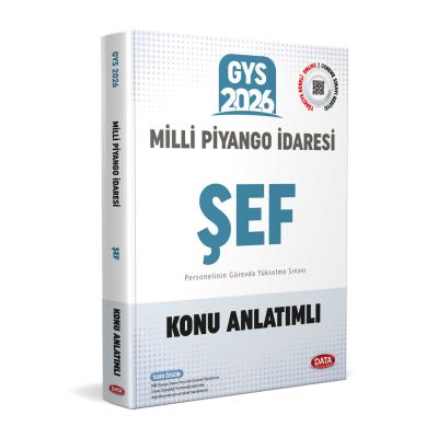 Data Yayınları 2026 Milli Piyango İdaresi Genel Müdürlüğü GYS Şef Konu Anlatımlı