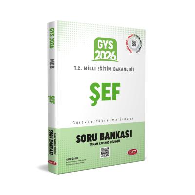 Data Yayınları 2026 Milli Eğitim Bakanlığı Şef GYS Soru Bankası - Karekod Çözümlü