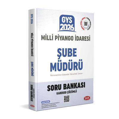 Data Yayınları 2026 Milli Piyango İdaresi Genel Müdürlüğü GYS Şube Müdürü Soru Bankası - Karekod Çözümlü