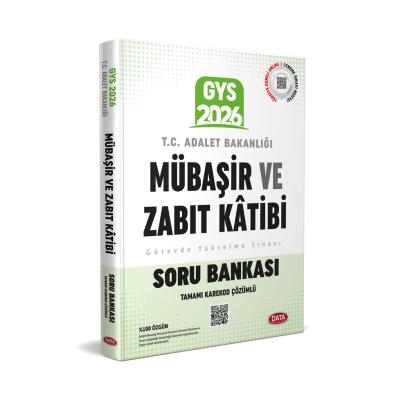 Data Yayınları 2026 GYS Adalet Bakanlığı Mübaşir ve Zabıt Katibi Soru Bankası - Karekod Çözümlü