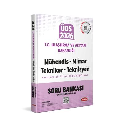 Data Yayınları 2026 Ulaştırma ve Altyapı Bakanlığı Mühendis-Mimar-Tekniker-Teknisyen Kadroları Ünvan Değişikliği Sınavı Soru Bankası - Karekod Çözümlü