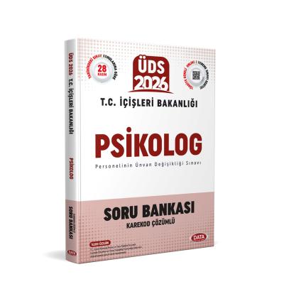 Data Yayınları 2026 T.C. İçişleri Bakanlığı ÜDS Psikolog Soru Bankası - Karekod Çözümlü