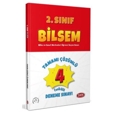 Data Yayınları 2. Sınıf Bilsem Tamamı Çözümlü Fasikül 4 Deneme Sınavı