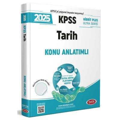 Data Yayınları 2025 KPSS Hibrit Plus Ultra Serisi Tarih Konu Anlatımlı