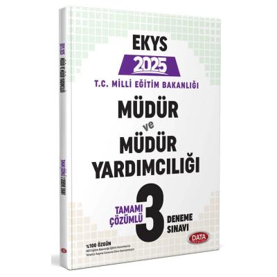 Data Yayınları 2025 MEB EKYS Müdür ve Müdür Yardımcılığı 3 Deneme Sınavı