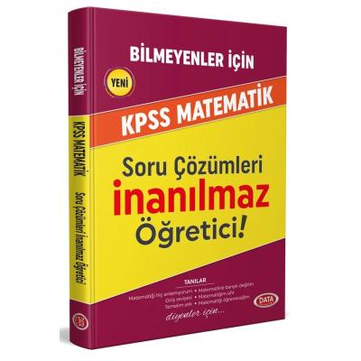 Data Yayınları Bilmeyenler İçin Kpss Matematik