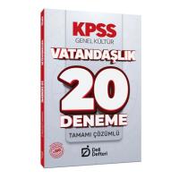 Deli Defteri Yayınları KPSS Vatandaşlık 20 Deneme Çözümlü