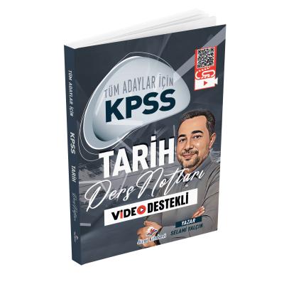 Dizgi Kitap 2026 Tüm Adaylar İçin KPSS Tarih Video Destekli Ders Notları Selami Yalçın