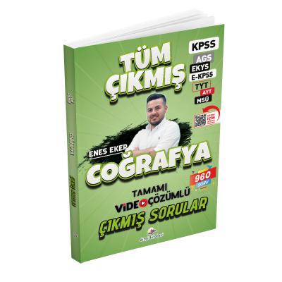 Dizgi Kitap 2026 Coğrafya Tüm Sınavlar Tamamı Video Çözümlü Çıkmış Sorular Enes Eker