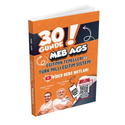 Dizgi Kitap MEB AGS 30 Günde Eğitimin Temelleri ve Türk Milli Eğitim Sistemi Video Ders Notları Ziya Sümer Özgür Hamal