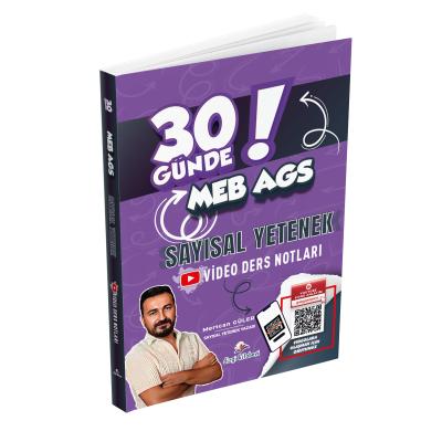 Dizgi Kitap 2026 MEB AGS 30 Günde Sayısal Yetenek Video Ders Notları Mertcan Güler