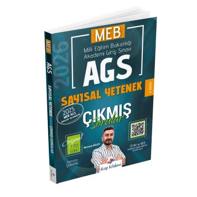 Dizgi Kitap 2026 MEB AGS Tamamı Video Çözümlü Sayısal Yetenek Çıkmış Sorular 2. Baskı Mertcan Güler