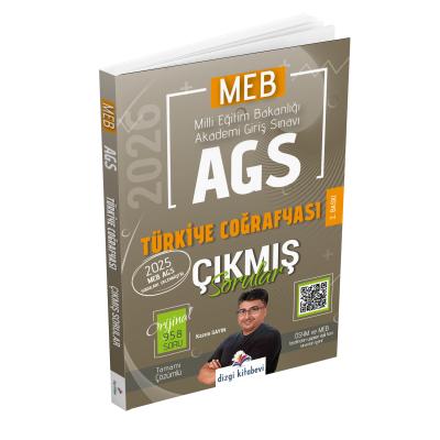Dizgi Kitap 2026 MEB AGS Tamamı Video Çözümlü Türkiye Coğrafyası Çıkmış Sorular 2. Baskı Kazım Sayın