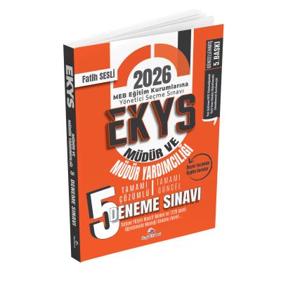 Dizgi Kitap 2026 MEB EKYS Müdür ve Müdür Yardımcılığı Tamamı Çözümlü 5 Deneme Fatih Sesli 5. Baskı