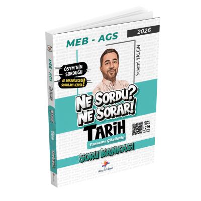 Dizgi Kitap 2026 Ne Sordu Ne Sorar MEB AGS Tarih Video Çözümlü Soru Bankası Selami Yalçın