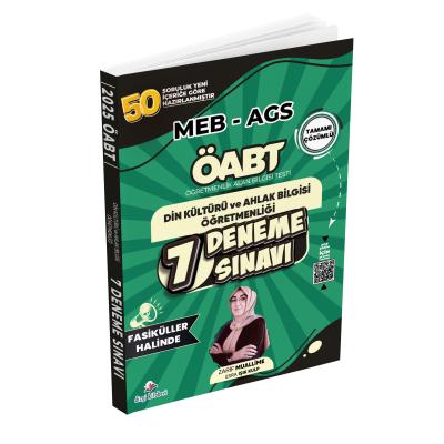 Dizgi Kitap MEB AGS Din Kültürü ve Ahlak Bilgisi Öğretmenliği Tamamı Çözümlü 7 Deneme Sınavı Zarif Muallime
