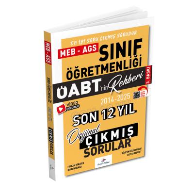 Dizgi Kitap 2026 MEB AGS ÖABT Sınıf Öğretmenliği ÖABT'nin Rehberi Konularına Göre Tasnif Edilmiş Son 12 Yıl Orijinal Video Çözümlü Çıkmış Sınav Soruları 3. Baskı