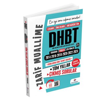 Dizgi Kitap DHBT Son 6 Sınav Tamamı Video Çözümlü Orijinal Çıkmış Sorular Zarif Muallime