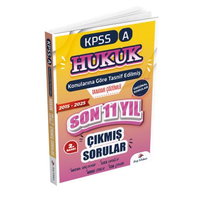 Dizgi Kitap 2026 KPSS A Hukuk Konularına Göre Tasnif Edilmiş Son 11 Yıl Tamamı Çözümlü Orijinal Çıkmış Sorular 2. Baskı (2015-2025)