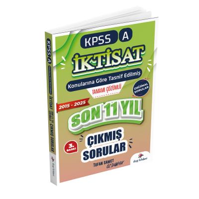 Dizgi Kitap 2026 KPSS A İktisat Konularına Göre Tasnif Edilmiş Son 11 Yıl Tamamı Çözümlü Orijinal Çıkmış Sorular (2016-2025)