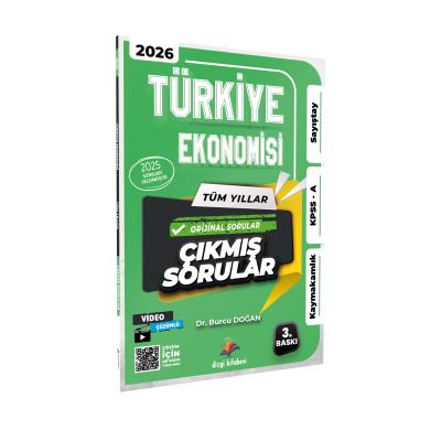 Dizgi Kitap 2026 Türkiye Ekonomisi Kaymakamlık KPSS A Sayıştay Tüm Yıllar Tamamı Video Çözümlü Çıkmış Sorular Dr. Burcu Doğan