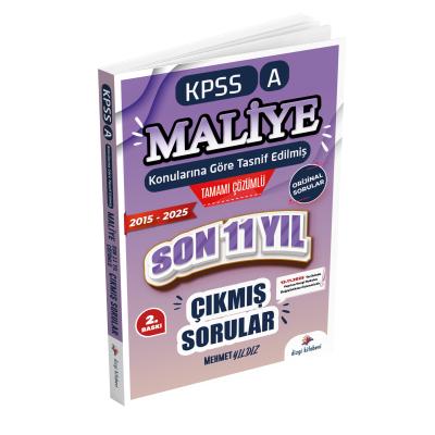 Dizgi Kitap 2026 KPSS A Maliye Konularına Göre Tasnif Edilmiş Son 11 Yıl Tamamı Çözümlü Orijinal Çıkmış Sorular (2016-2025)