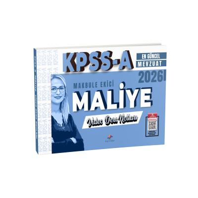 Dizgi Kitap 2026 KPSS A Maliye Video Ders Notları Makbule Ekici