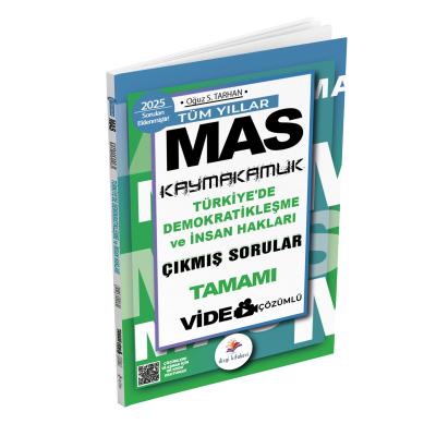 Dizgi Kitap Mas Kaymakamlık İnsan Hakları ve Demokratikleşme Tüm Yıllar Tamamı Video Çözümlü Çıkmış Sorular 2025