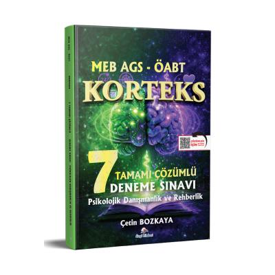 Dizgi Kitap 2026 MEB AGS ÖABT Korteks Psikolojik Danışma ve Rehberlik Öğretmenliği Tamamı Çözümlü 7 Deneme Sınavı Çetin Bozkaya