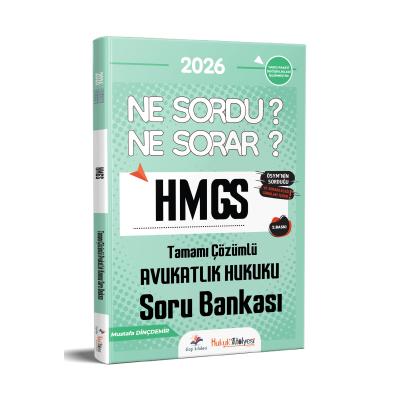 Dizgi Kitap 2026 Hukuk Atölyesi HMGS Ne Sordu Ne Sorar Avukatlık Kanunu Tamamı Çözümlü Soru Bankası Mustafa Dinçdemir 2. Baskı
