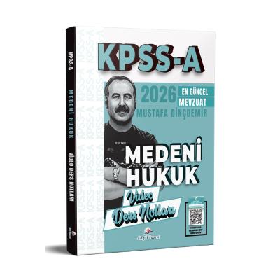 Dizgi Kitap 2026 KPSS A Medeni Hukuk Video Ders Notları Mustafa Dinçdemir